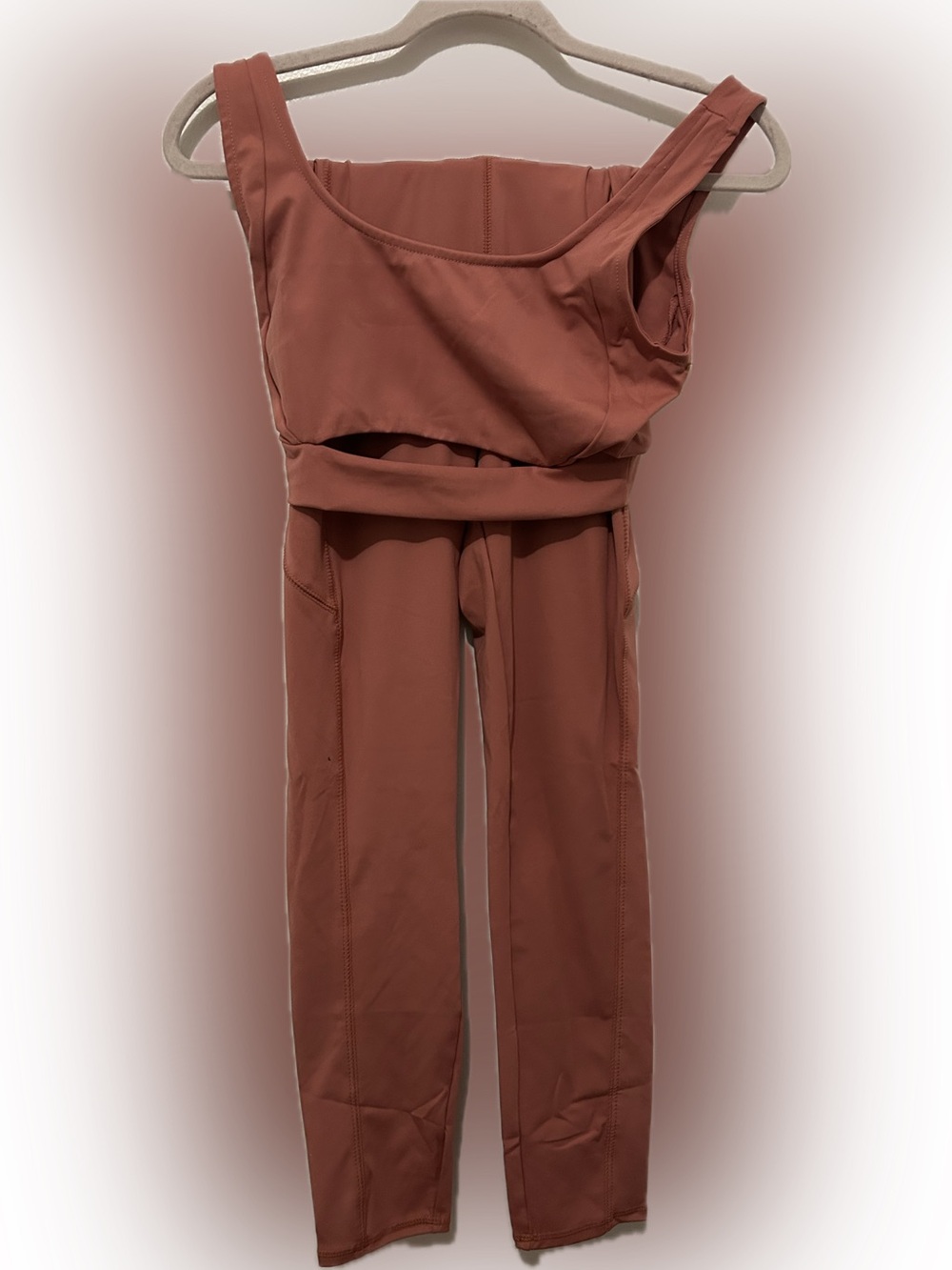 iris Rust-Colored Women's Performance Workout Set
